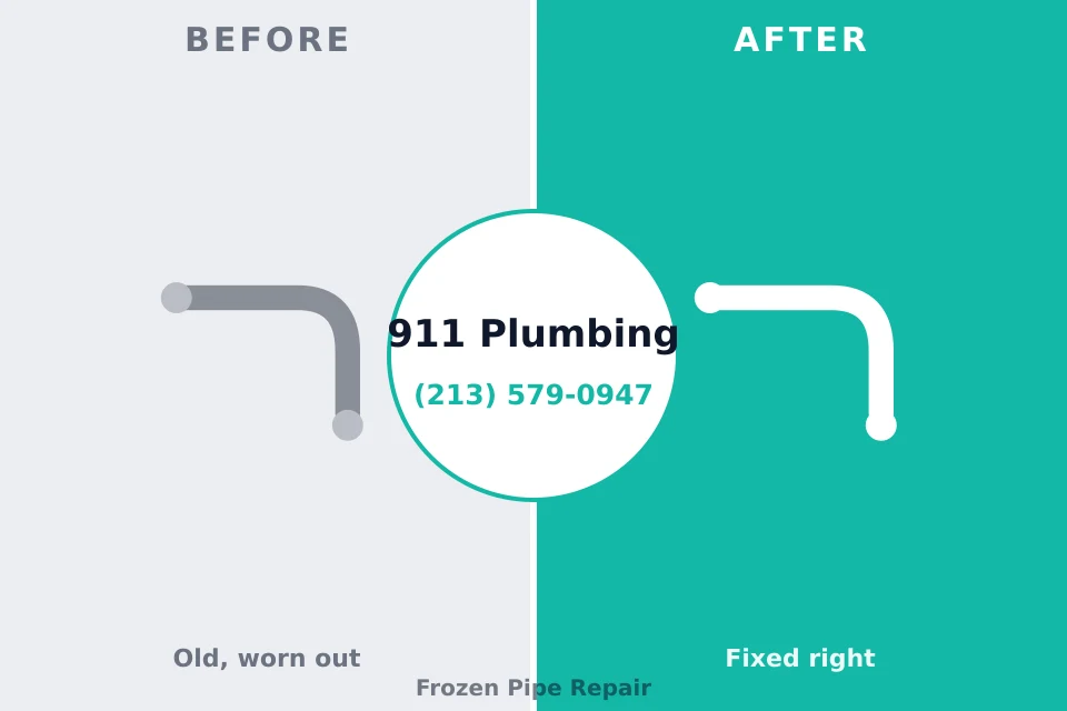 Before and after: plumbing company Placitas, NM